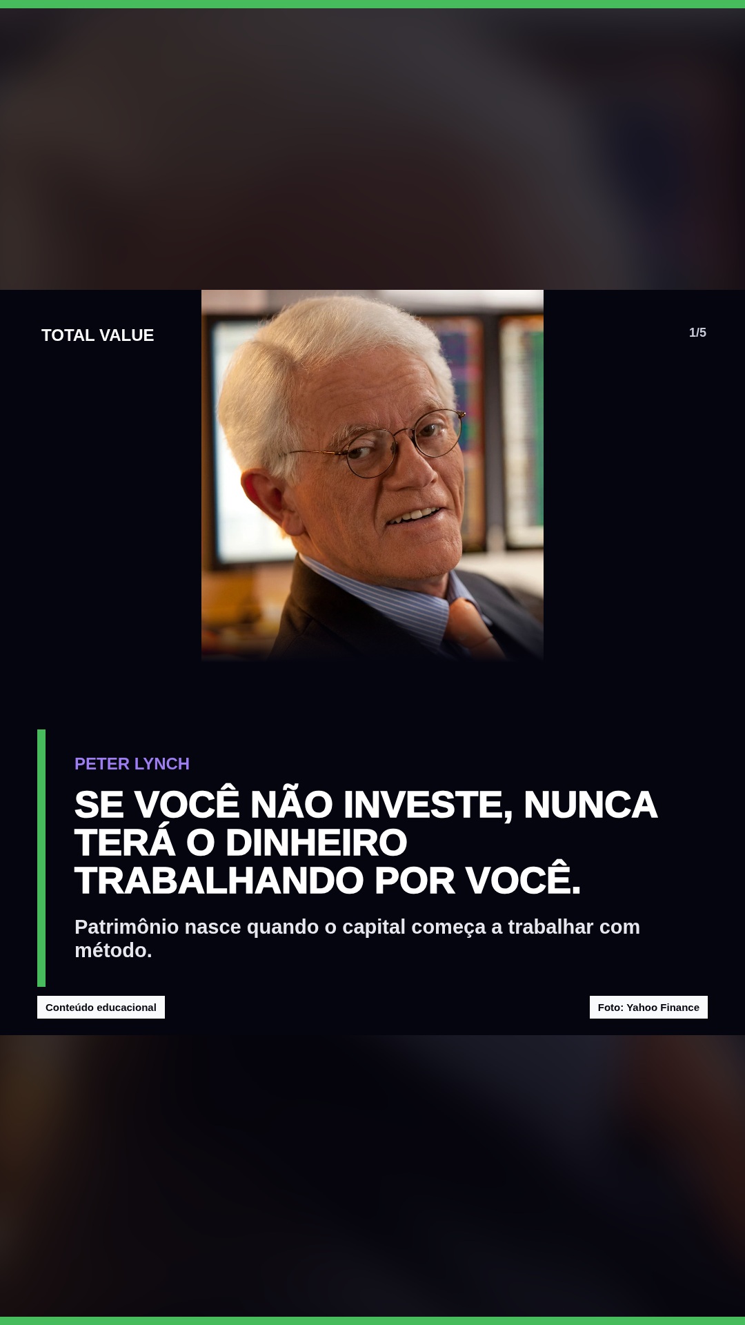 Peter Lynch: saiba o que você possui e por quê